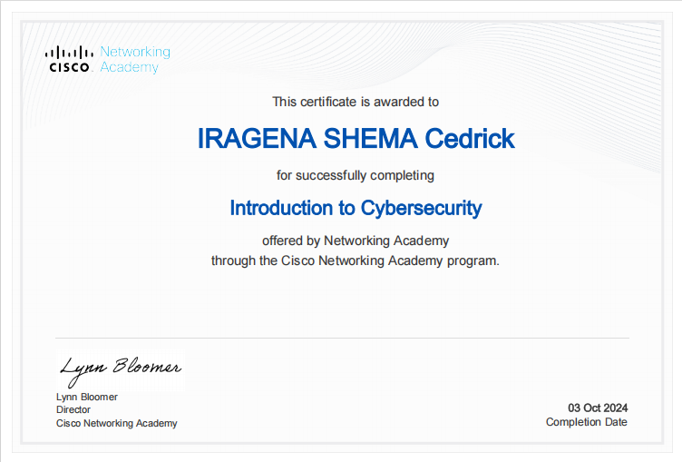Cisco Cybersecurity Certificate